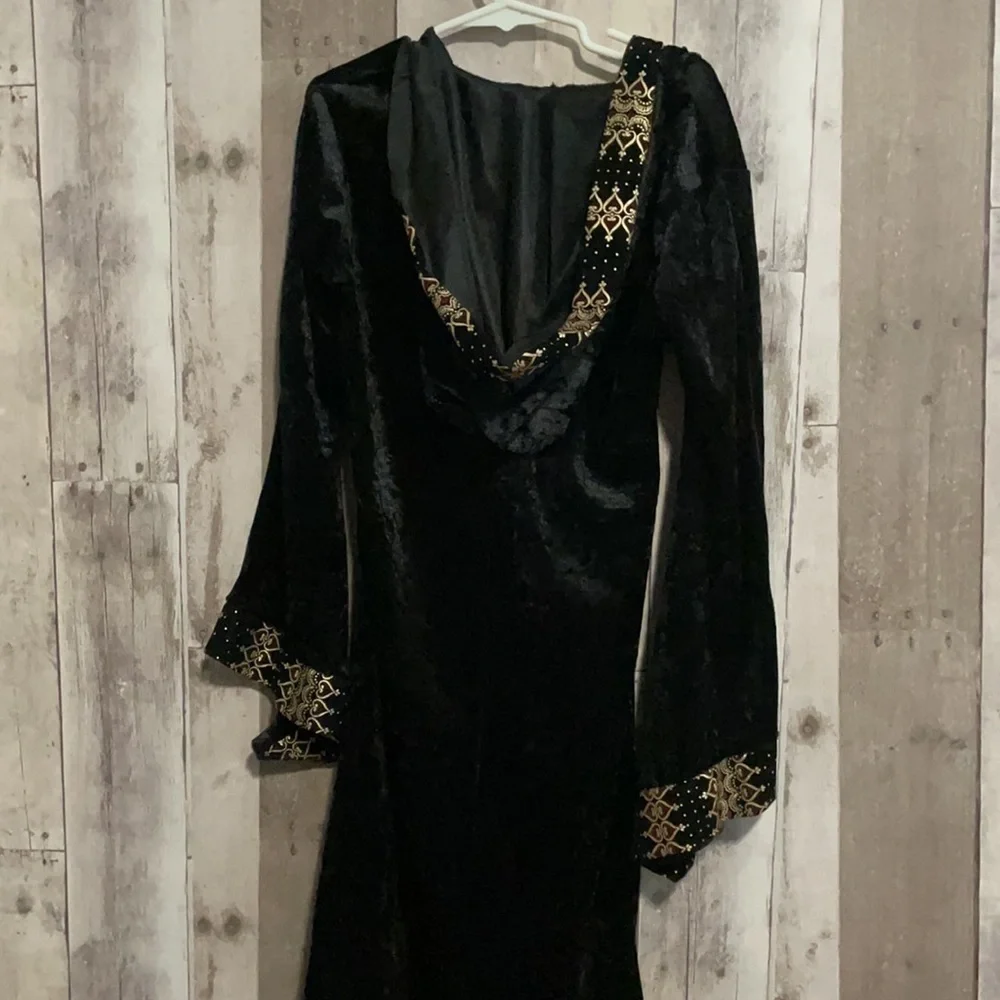 Rubies Midnight Princess Black Sorceress Robe size small - Picture 4 of 5